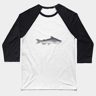 White Catfish Baseball T-Shirt